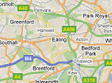 Map of West London where we operate.